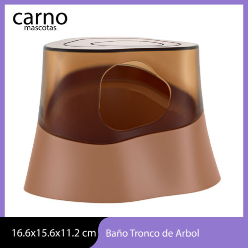 Baño Hamster Tronco de Arbol - Imagen 3