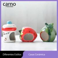 Casas Cerámica Fresa, Sandía y Tetero